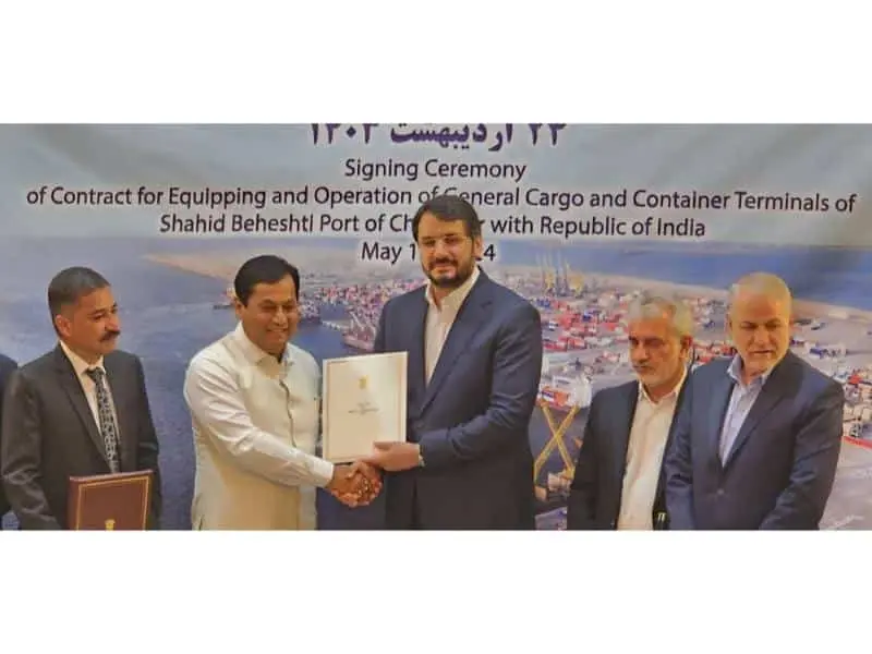 India and Iran Ink long-term agreement for Chabahar port operations