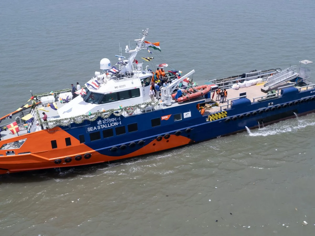  SHM Shipcare has launched India's first manned fast ship for ONGC
