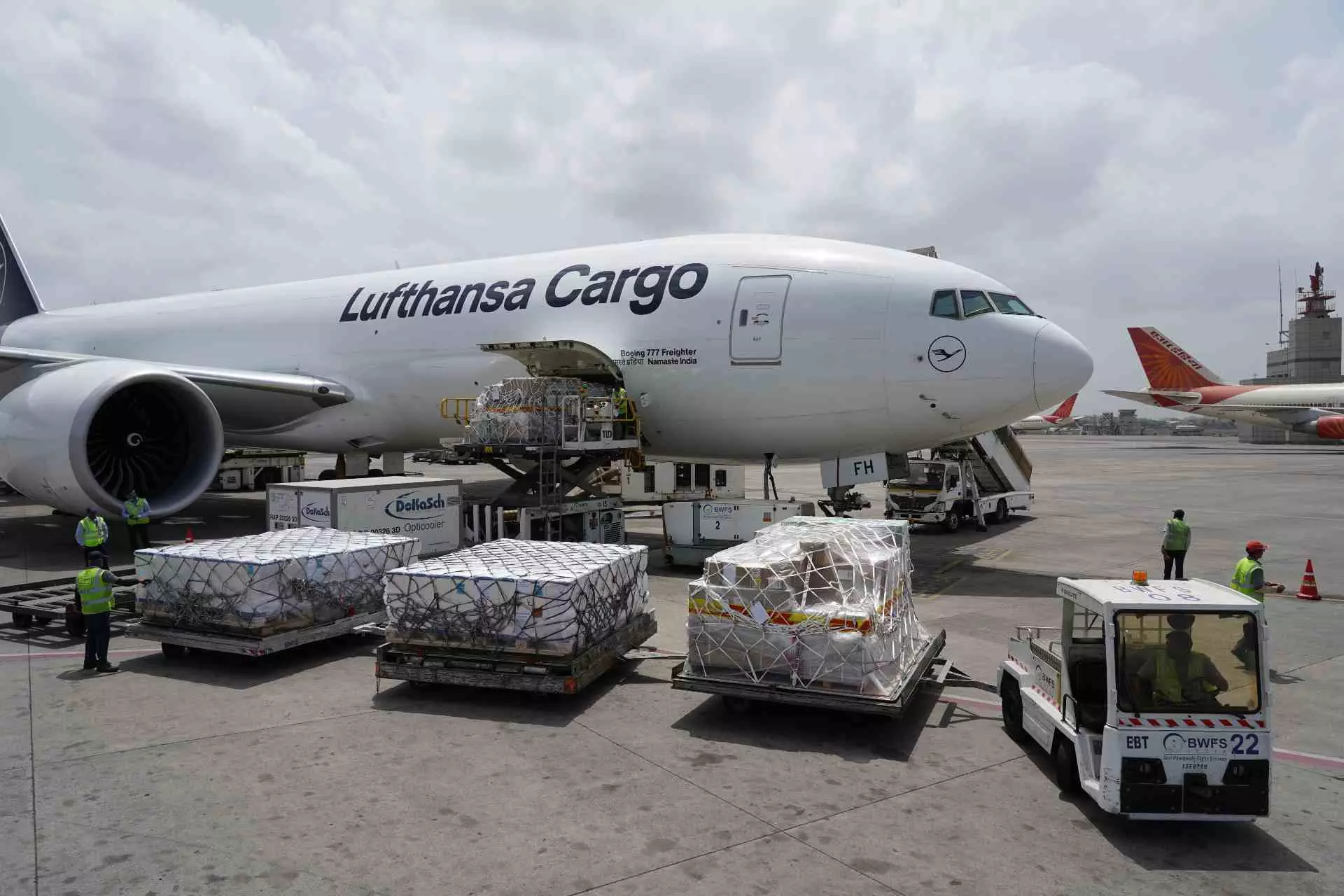 Lufthansa Cargo B777F freighter 'Namaste India' marks decades of Indo-German cargo connections