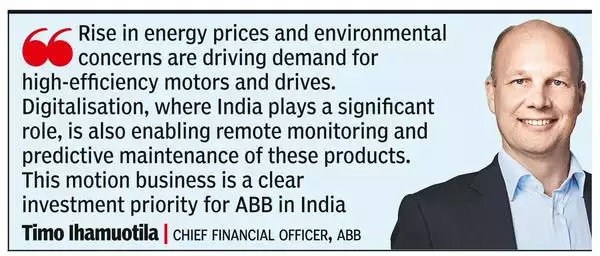 We are making big investments in India in motion biz, robotics : ABB top executive