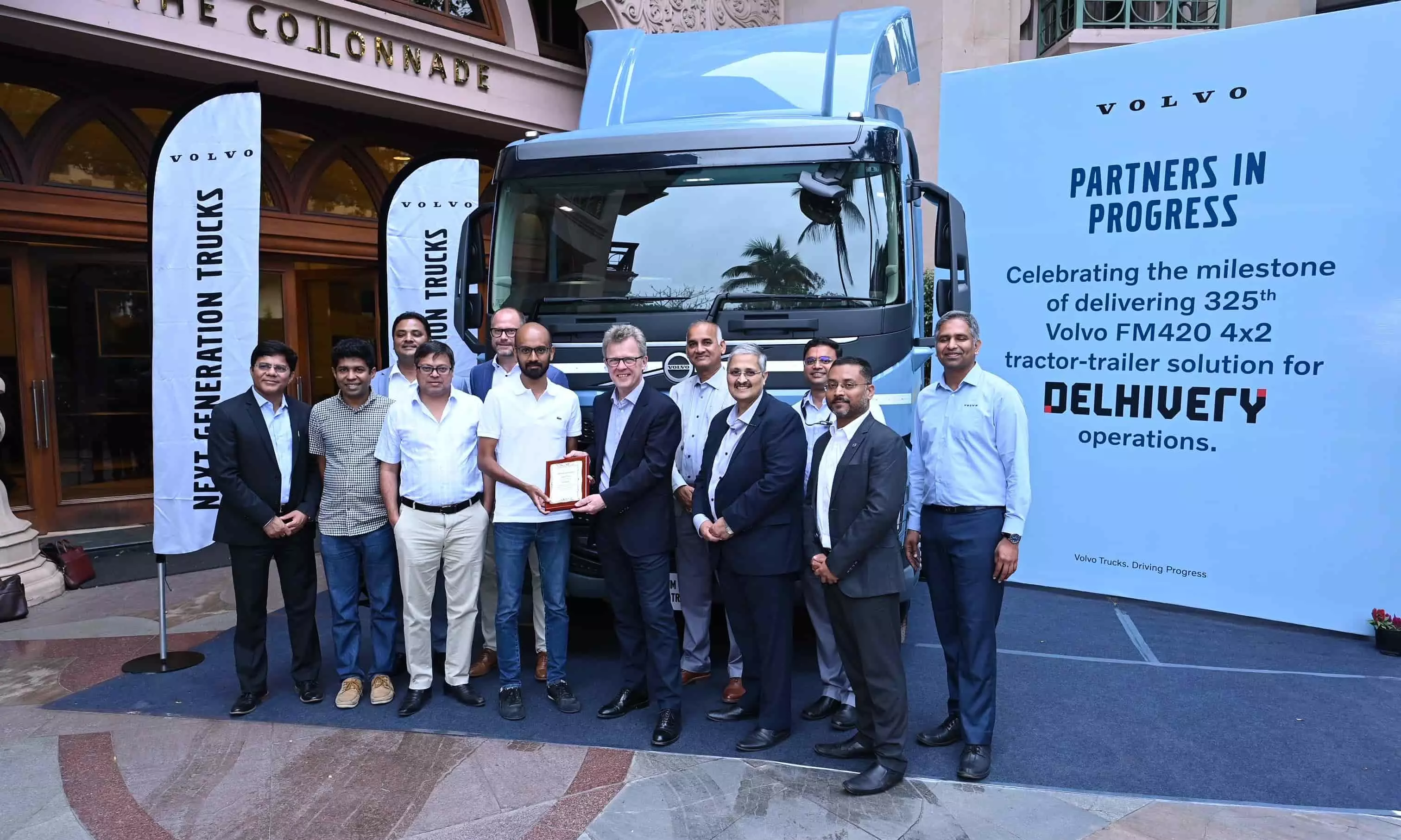 Volvo delivers 325th tractor-trailer to Delhivery; signs for 200 more